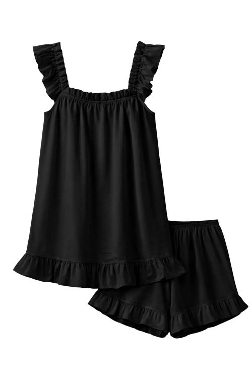 Ruffle Set Black