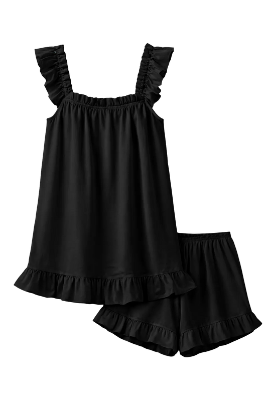 Ruffle Set Black
