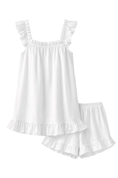 Ruffle Set White